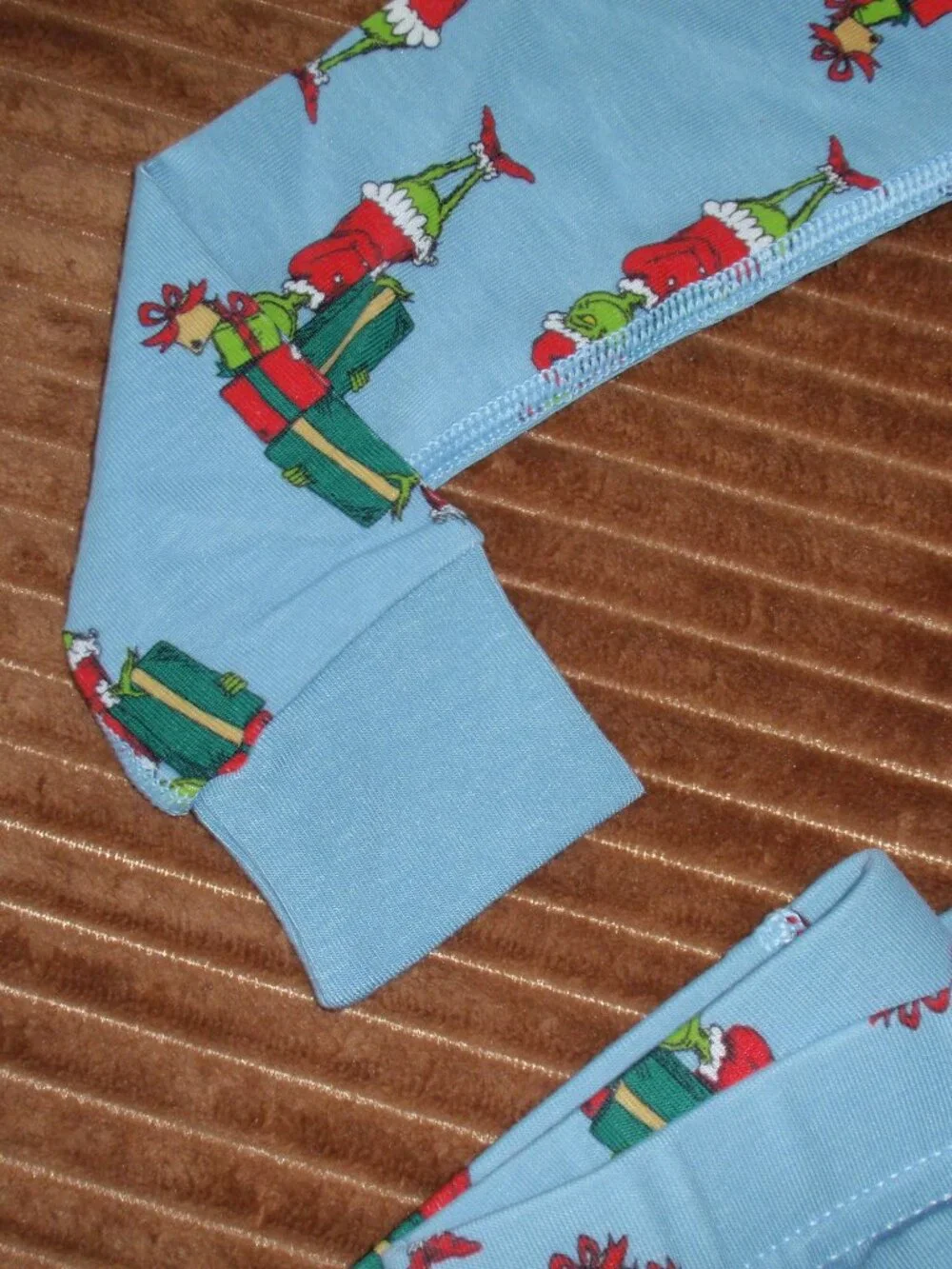 NWT Hanna Andersson Soft Tencel Grinch Blue Pajamas Unisex Boy Girl 100 110 4 5